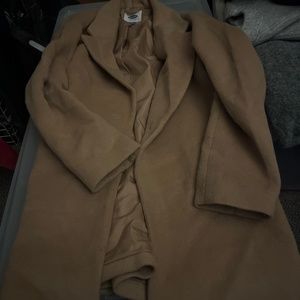 Long Tan Wool Coat
